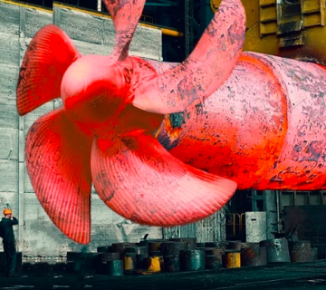 پروانه آب پخش کن کشتی